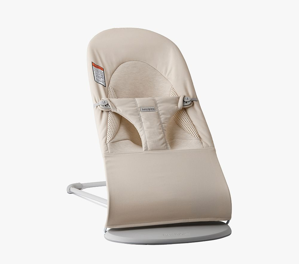 Baby Bjorn Bouncer balance Soft, Woven/Jersey, Tri-Fabric, Light Beige | Pottery Barn Kids