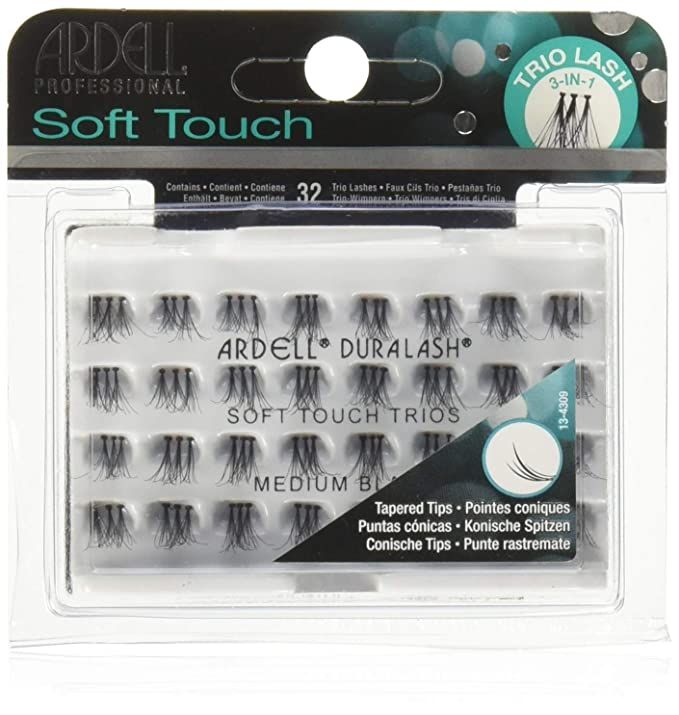 Ardell Soft Touch Trio Individuals Knotted, Medium Black | Amazon (US)