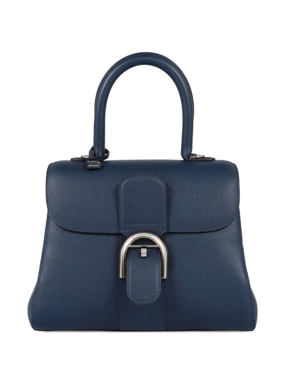 Delvaux Brillant PM Pebbled Leather Flap Bag | Blue | FARFETCH SG | Farfetch Global