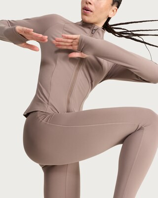 F&F Active EVERYHOUR Zip Up Jacket in Brown | Tesco F&F