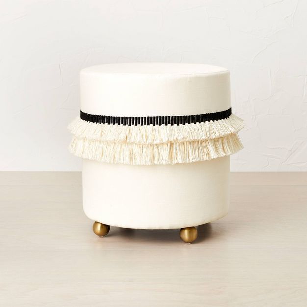 Catania Tassel Ottoman with Ball Feet - Opalhouse™ designed with Jungalow™ | Target