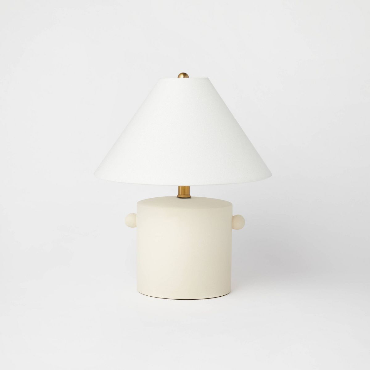 Ceramic Table Lamp with Knob Tan - Threshold™ designed with Studio McGee | Target