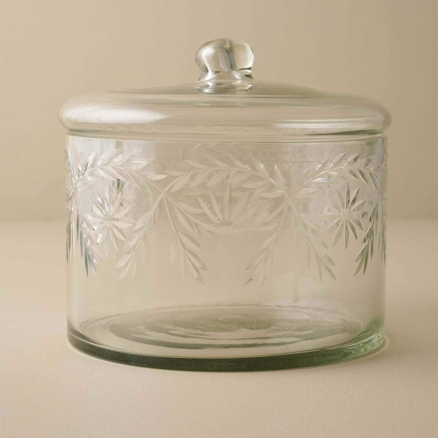 Vivian Cut Glass Canister | Magnolia