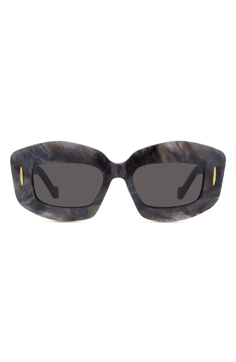 Loewe Anagram 49mm Small Rectangular Sunglasses | Nordstrom | Nordstrom