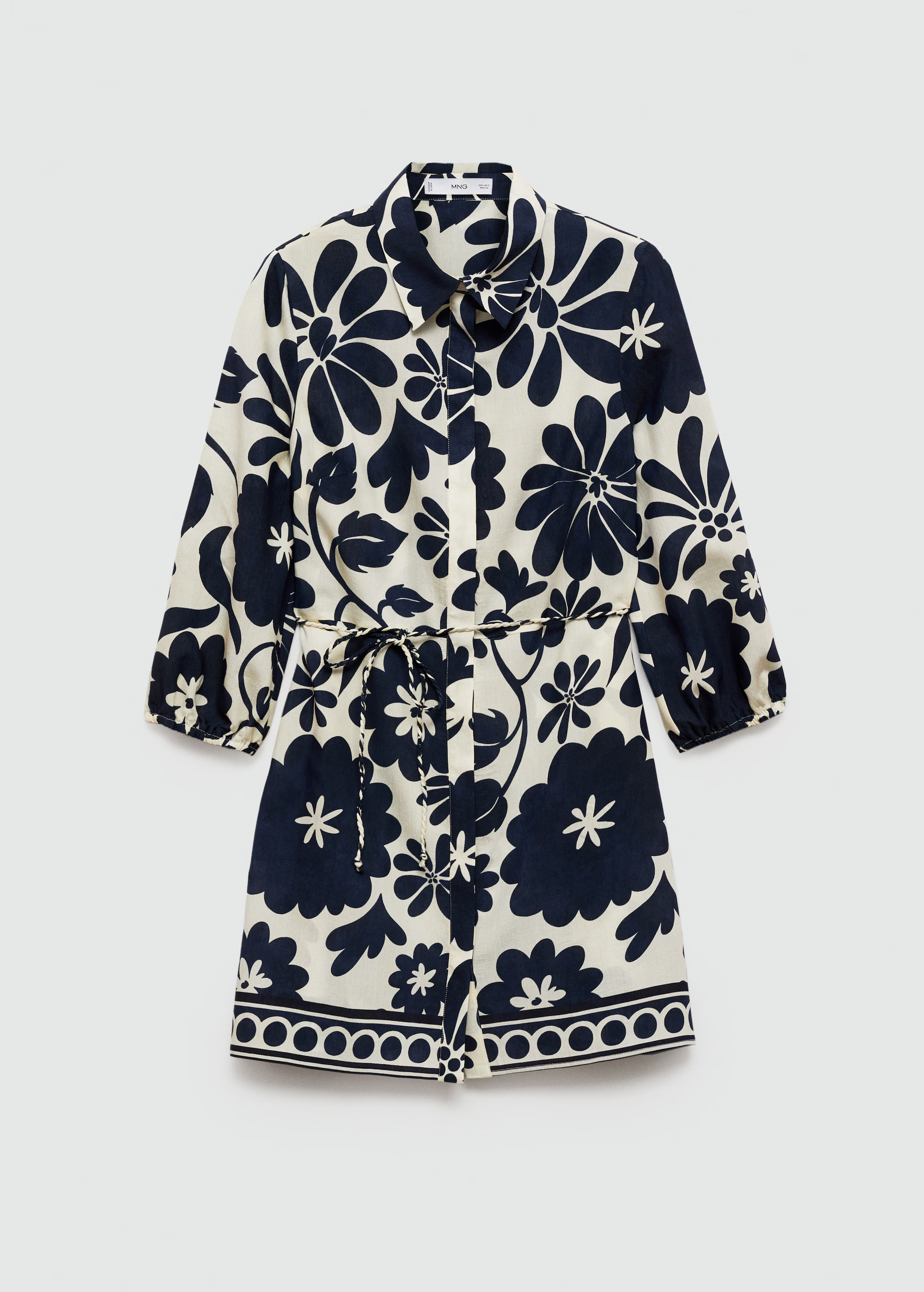 Short floral-print dress | MANGO (US)