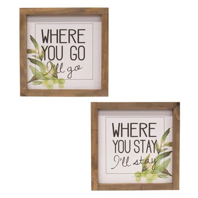 Wood Sign Set Print on Wood Gracie Oaks | Wayfair North America