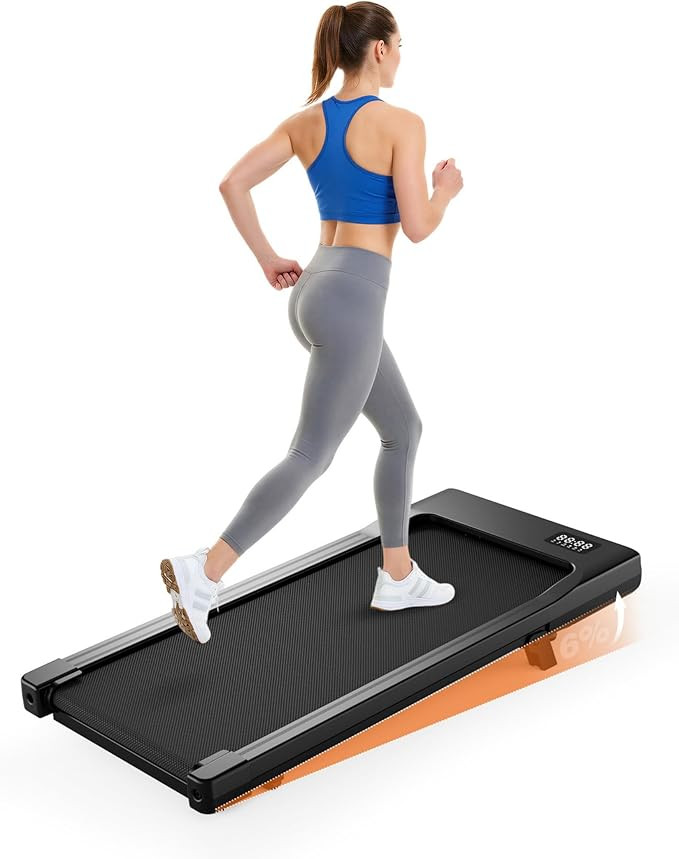 Superun Raceable 6% Incline Walking Pad with App Control, 6/12km/h Foldable Treadmill Under Desk ... | Amazon (UK)
