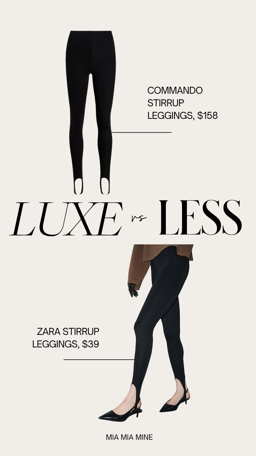 Favorite stirrup leggings by commando 
Found a more affordable option from Zara!



#LTKSeasonal #LTKFindsUnder50 #LTKFindsUnder100