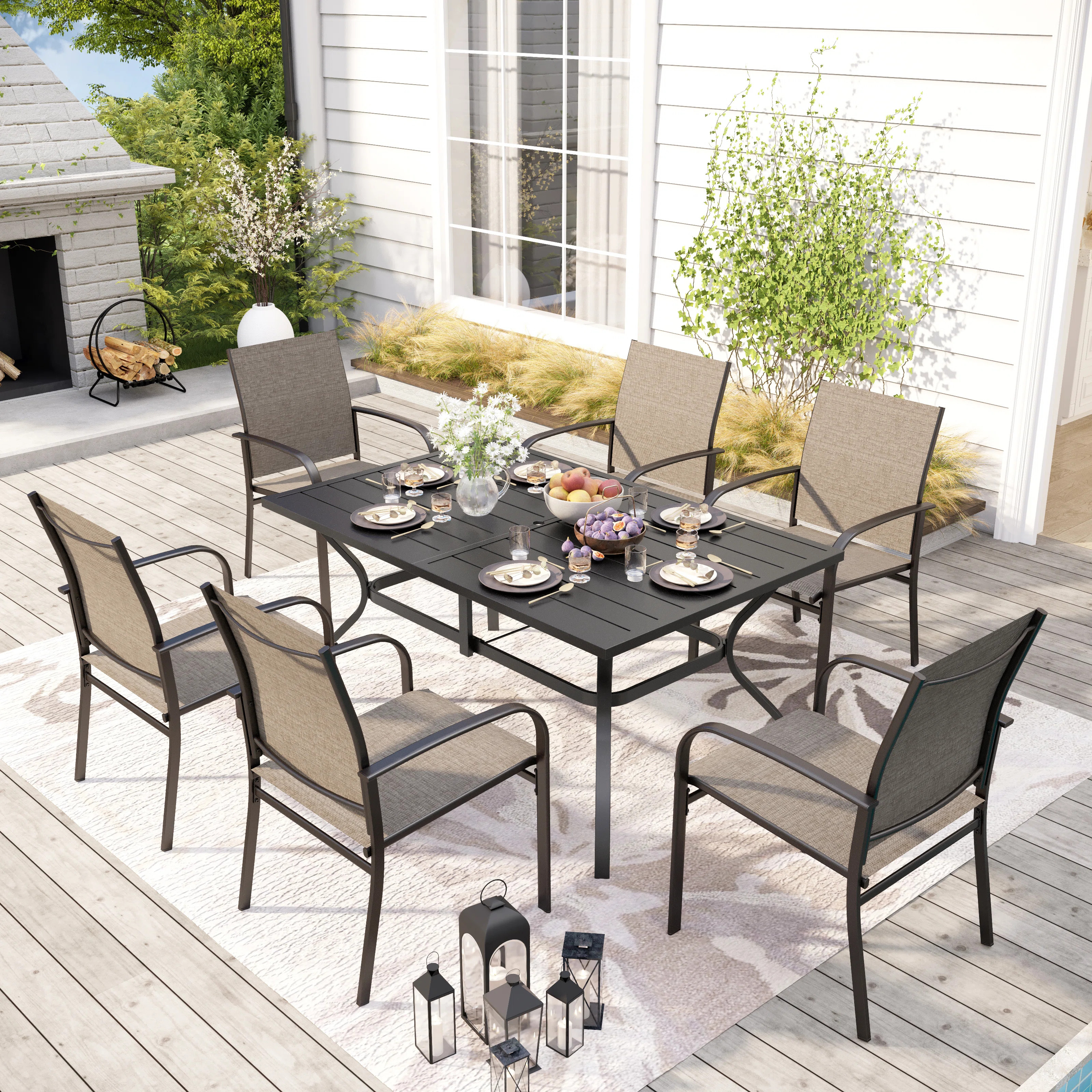 Argyri Rectangular 6 - Person 60" Long Dining Set | Wayfair North America