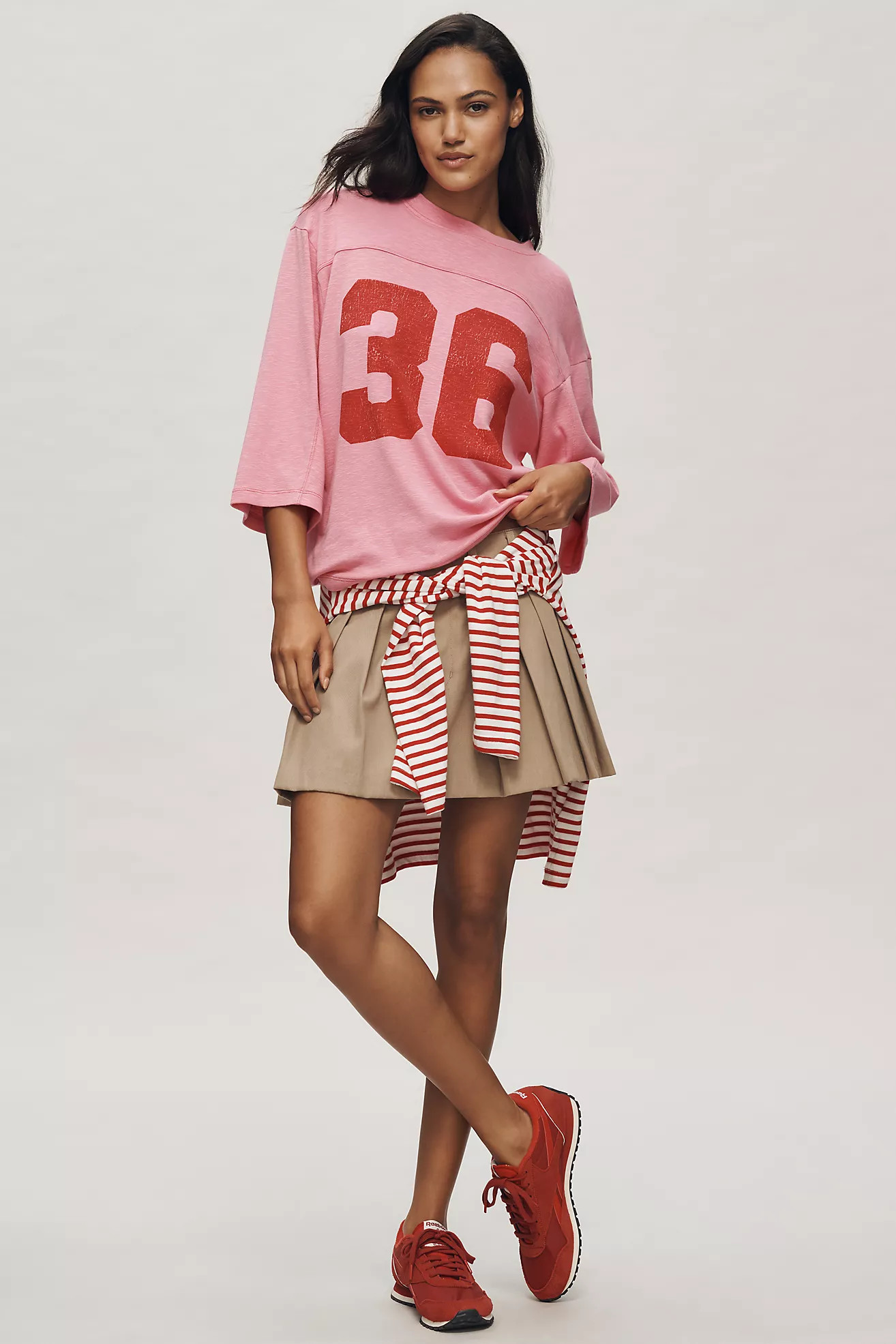 Pilcro 3/4 Sleeve Varsity Tee | Anthropologie (US)