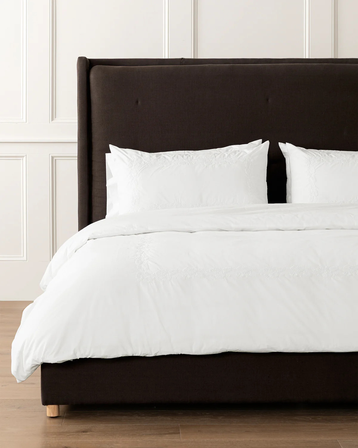 Bianca Organic Percale Embroidered Duvet Cover | McGee & Co. (US)