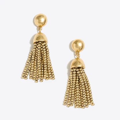Golden drop tassel earring | J.Crew Factory