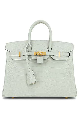 Hermes Birkin 25 Matt Alligator Handbag in Gris Neve | Revolve Clothing (Global)