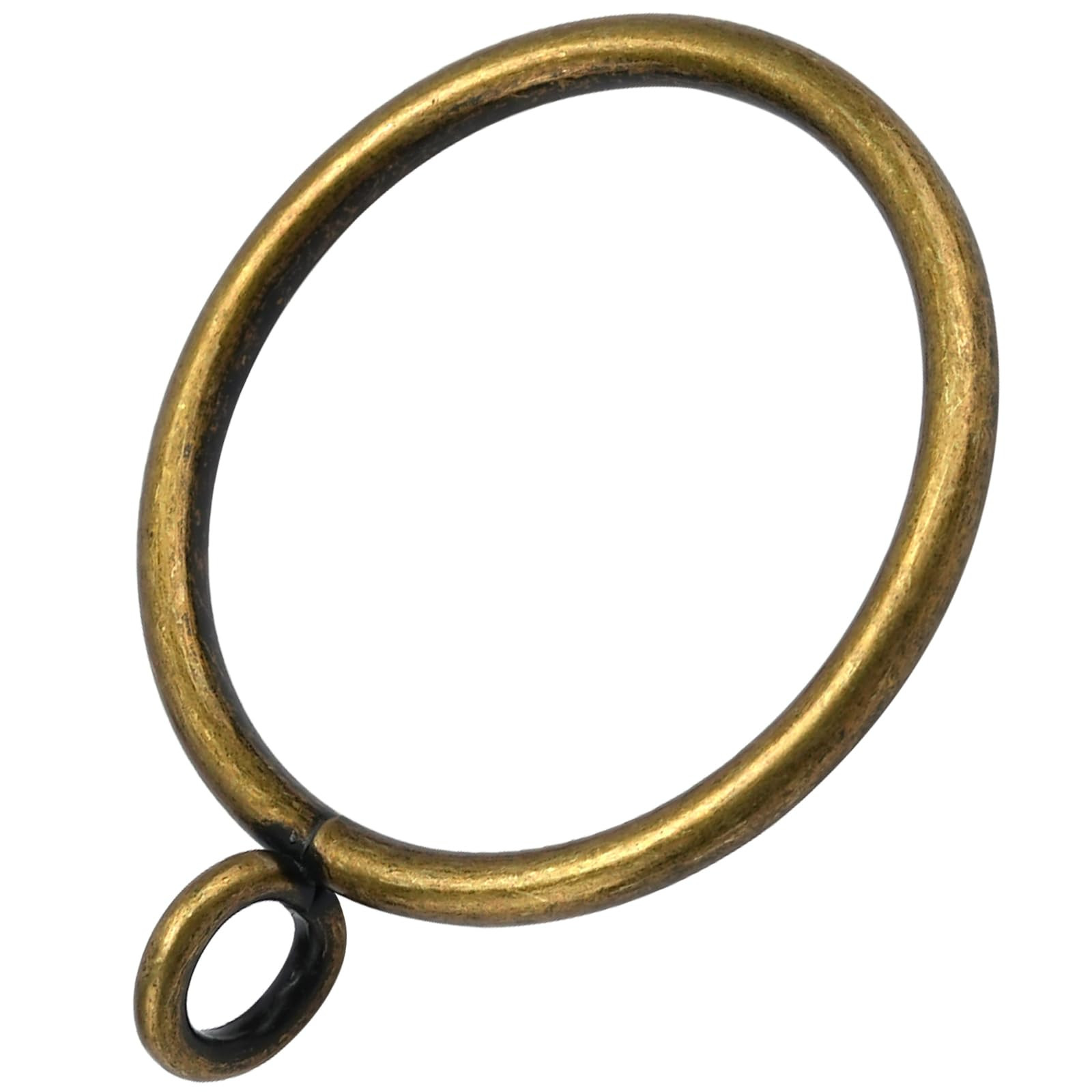 44 Pack Curtain Rings with Eyelets, Metal Drapery Rings for Pinch Pleat Curtains, Drape Ring 1.5 ... | Amazon (US)