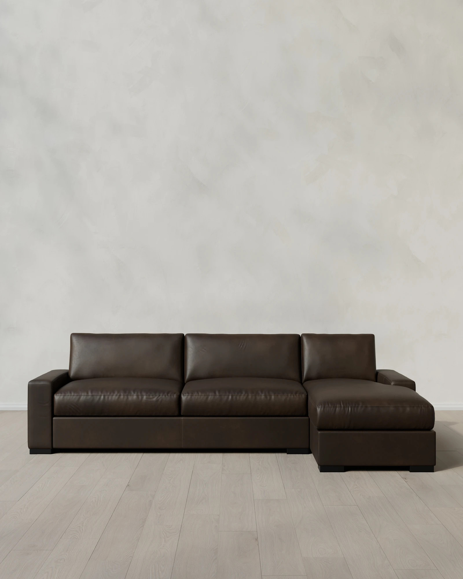 Stillman Chaise Sectional in Leather | Quince