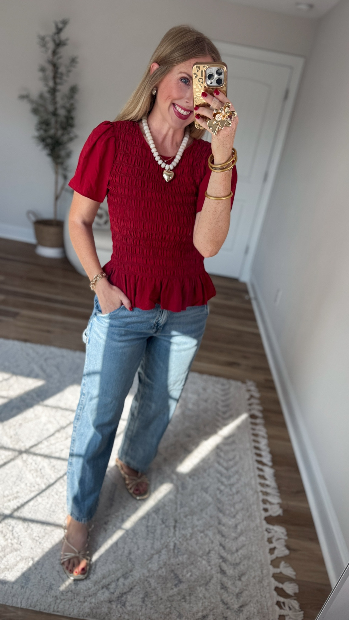 Weekend Walmart Wins try-on
Smocked flutter sleeve top- small
Relaxed fit jeans- 6

#LTKootd #LTKselfcare