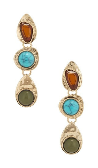 Lovers and Friends Drift Earrings in Metallic Gold. | Revolve Clothing (Global)