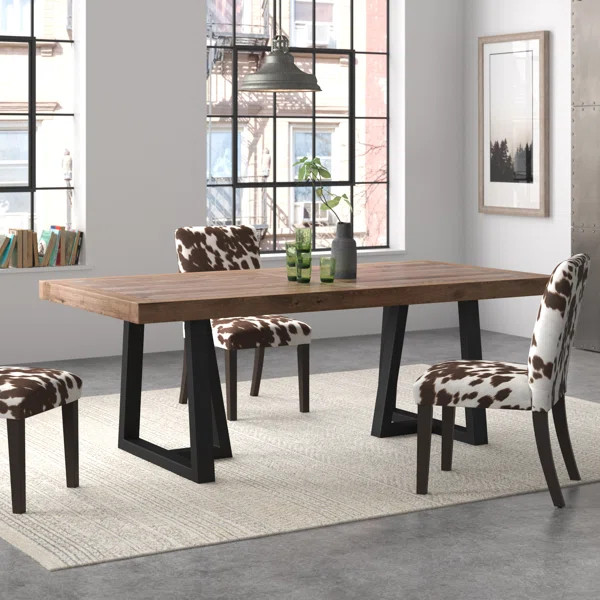 Miesville 84'' Pine Solid Wood Dining Table | Wayfair North America