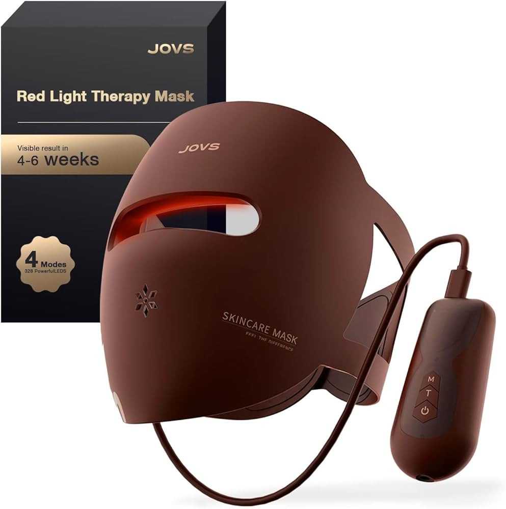 JOVS Red Light Therapy Mask for Face, 328 LEDs Face Mask with Near-Infrared Light, Rechargeable, ... | Amazon (CA)