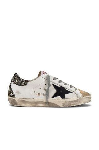 Golden Goose Superstar Sneaker in Cappuccino, White & Black from Revolve.com | Revolve Clothing (Global)