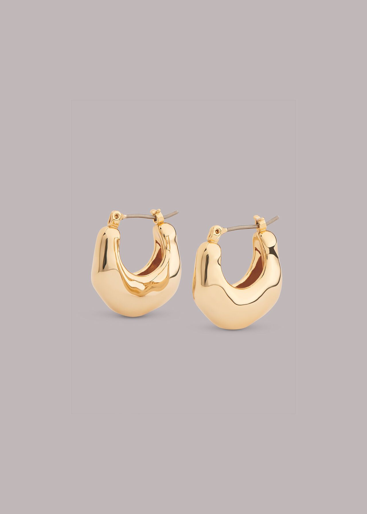 Textured Curved Earring | Whistles