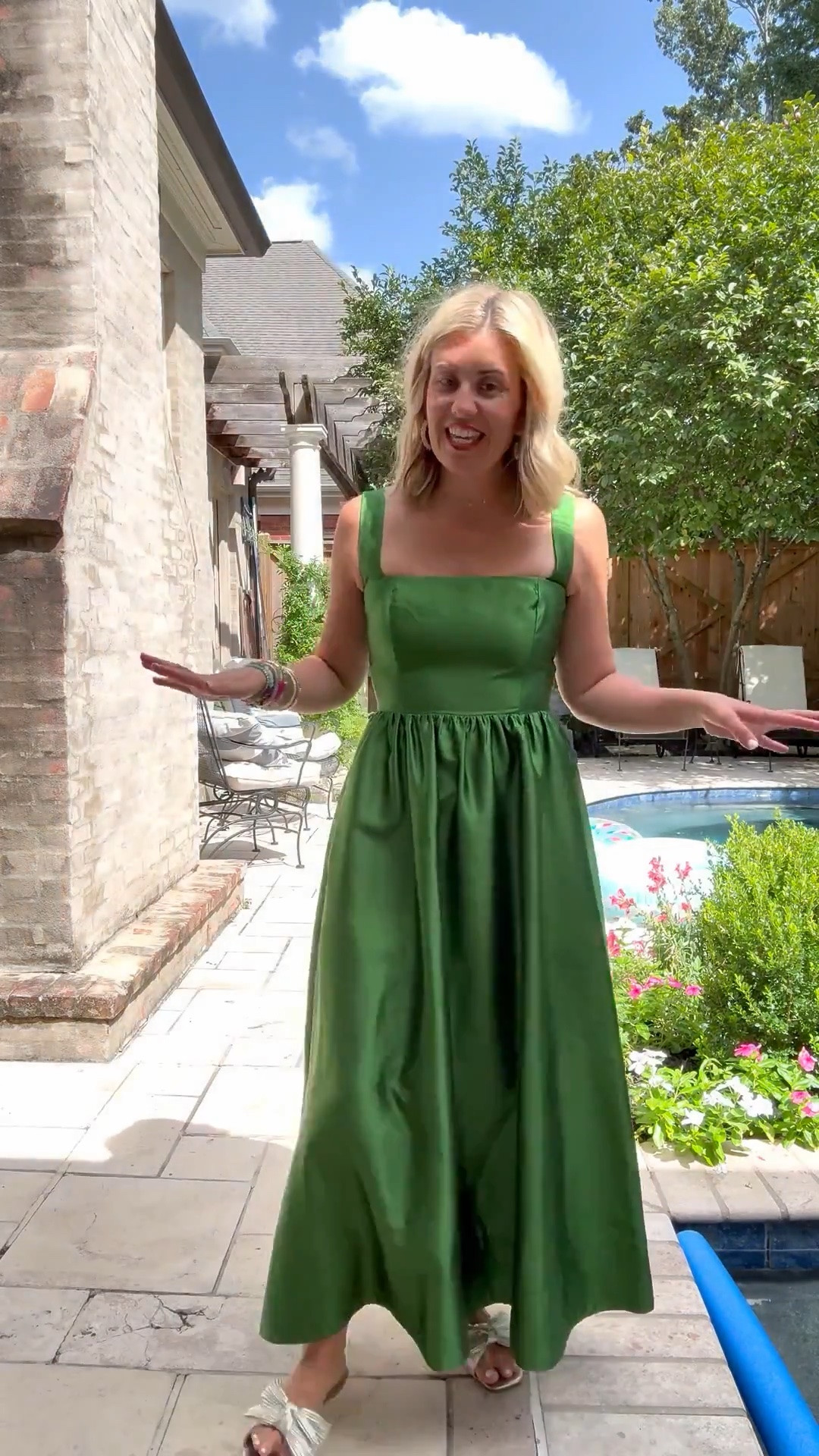 A classic dress you will keep forever! It comes in several colors too. I’m in xs and 8 sandal. 

CODES: 
Allie + Bess - Catherine 20

#LTKWedding #LTKOver40 #LTKSaleAlert