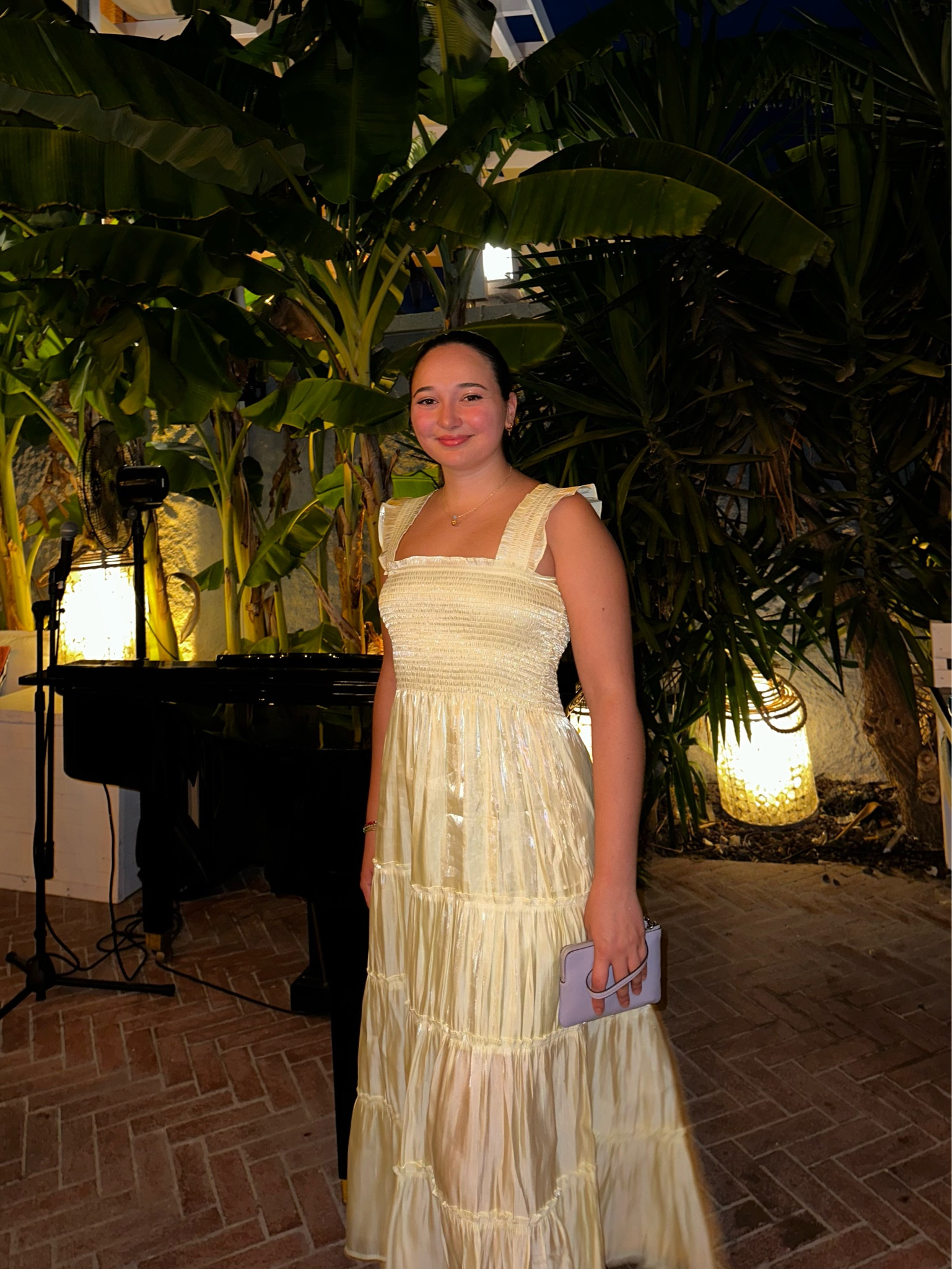 shimmery dress, perfect for wedding guest, tropical vacation, summer attire ✨🫶🏼 super comfy and floor length! same manufacturer as alice and olivia 💛

#LTKparties #LTKunder100 #LTKtravel