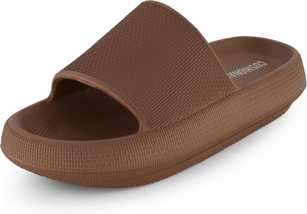 CUSHIONAIRE Women's Feather Cloud Recovery Slide Sandals with +Comfort | Amazon (US)