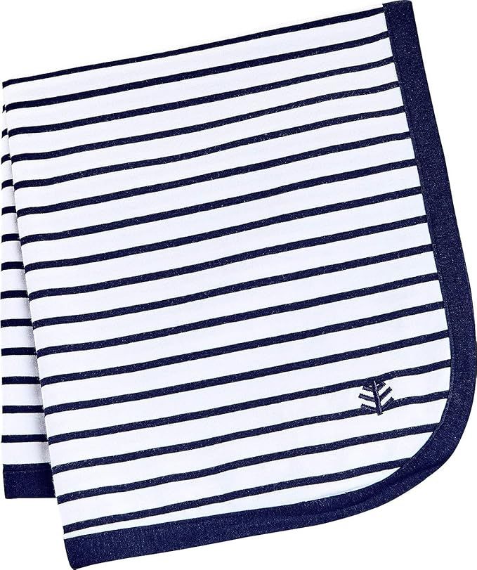 Coolibar UPF 50+ Baby Batibou Sun Blanket - Sun Protective (One Size- Navy/White Stripe) | Amazon (US)