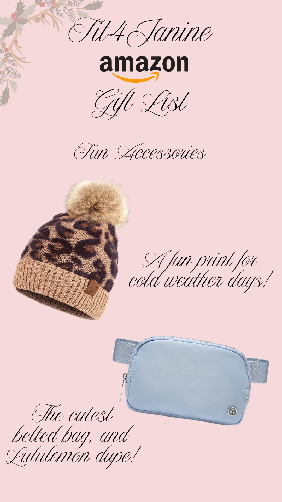 Some great accessories to gift together or separately! Both items come in a handful of prints and colors!

Fit4Janine, Amazon, Holiday, Accessoriess

#LTKHoliday #LTKGiftGuide #LTKSeasonal