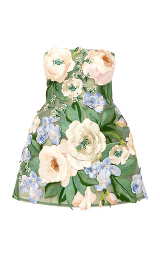 Roselle Hand-Embroidered Floral Mini Dress | Moda Operandi (Global)