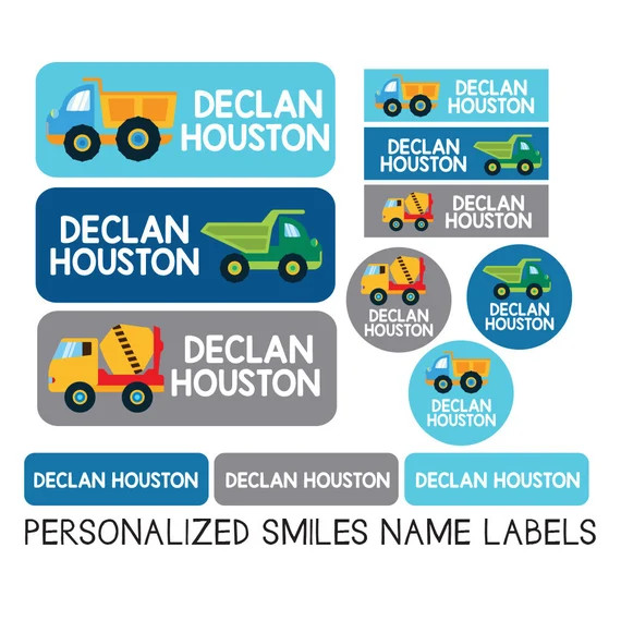 Boy Name Labels School Supply Stickers Daycare Labels Pack | Etsy | Etsy (US)