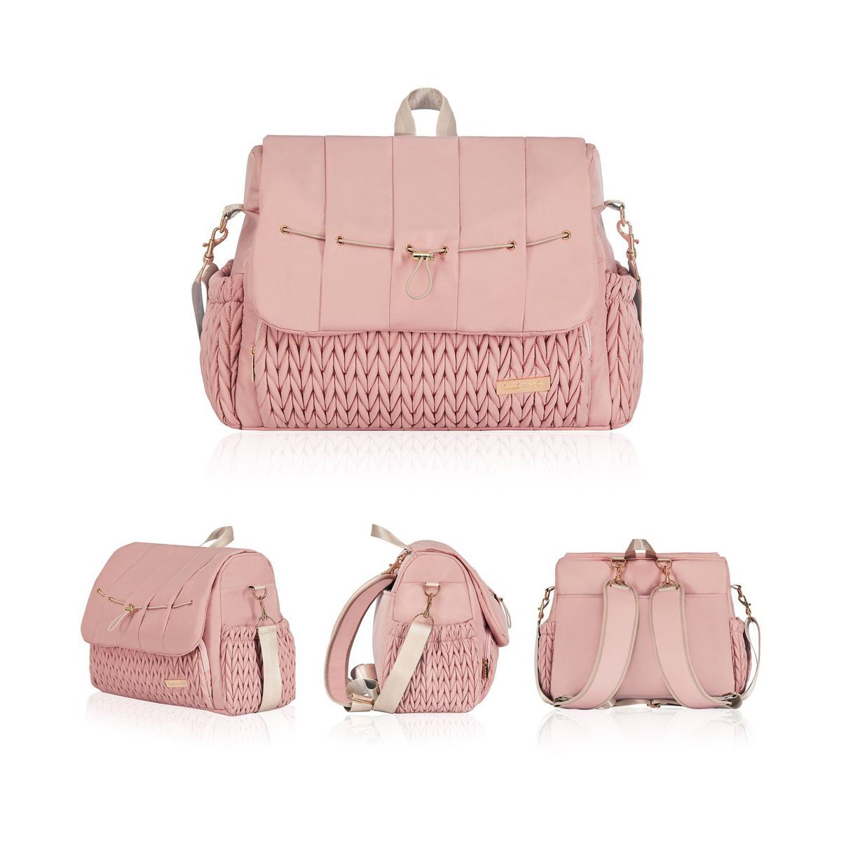 Hannah&Sophia Belle Convertible Diaper Backpack & Messenger Bag | Target