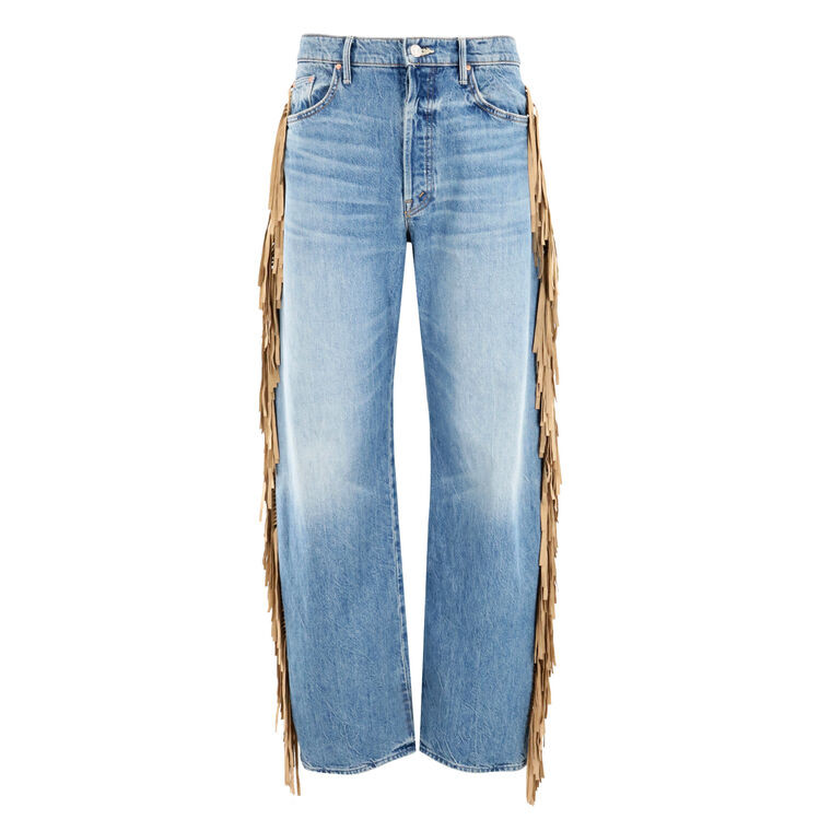 Fringe Half Pipe Button Sneak Jean | Tootsies