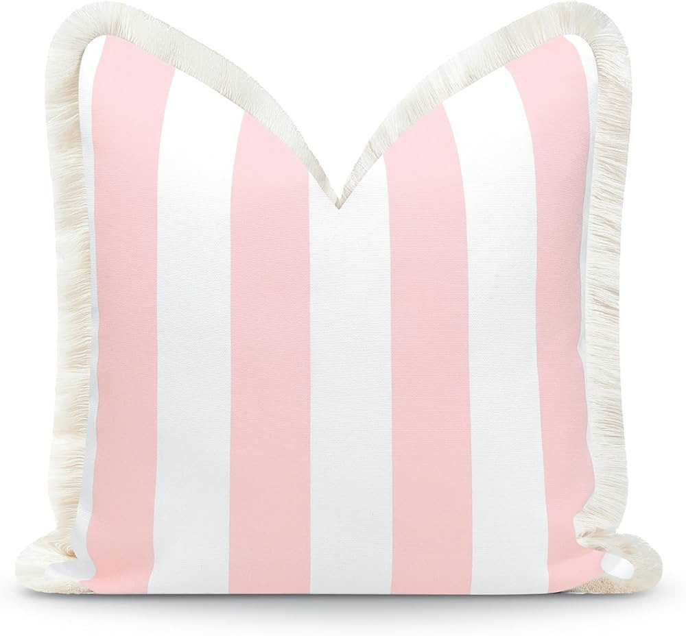 Hofdeco Premium Coastal Patio Indoor Outdoor Pillow Cover Only, 20"x20" Water Repellent for Backy... | Amazon (US)