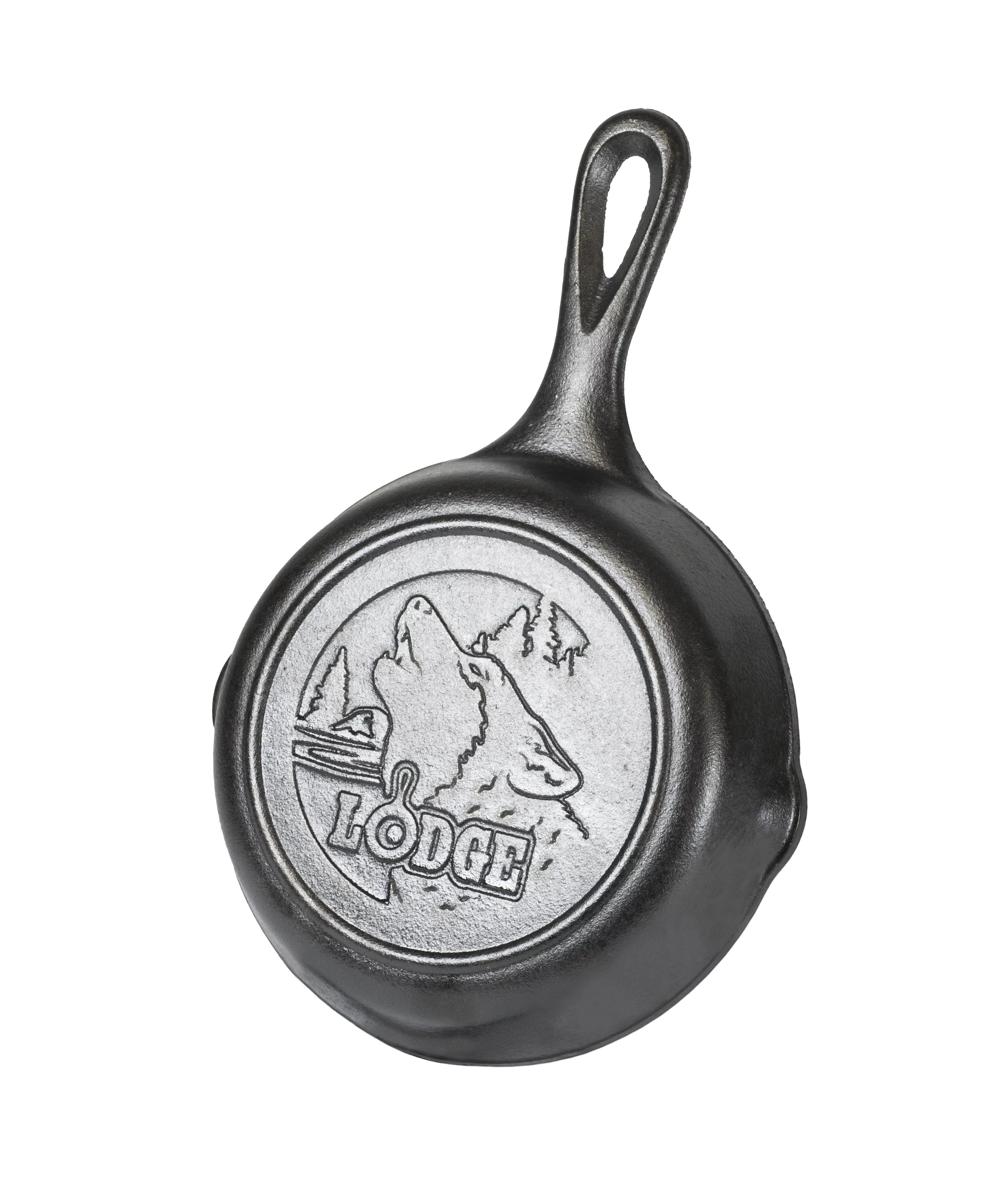 Lodge Seasoned Cast Iron 6.5 Inch Wolf Skillet, Wildlife Series - Walmart.com | Walmart (US)