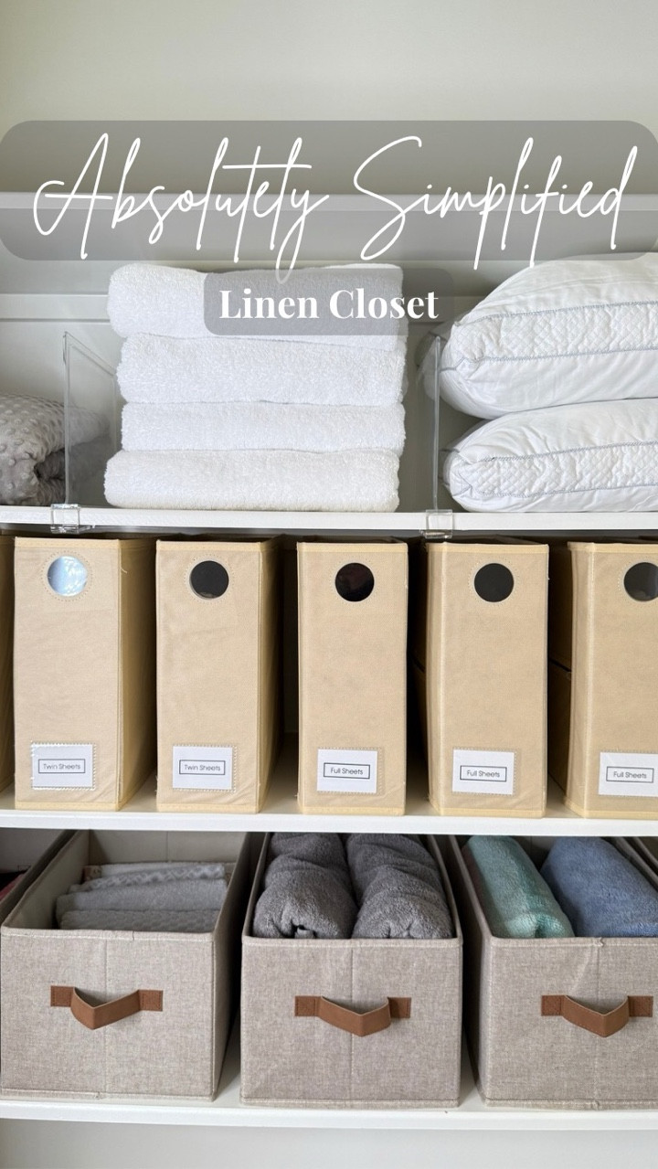 Linen closet makeover 🧺

#LTKFamily #LTKKids #LTKHome