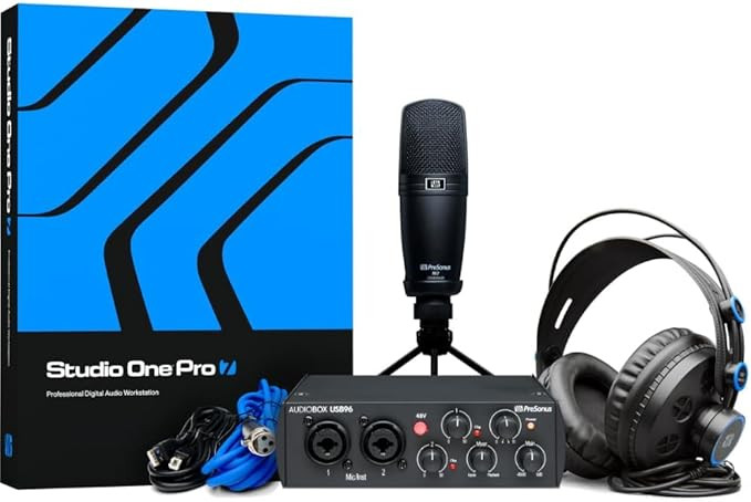 PreSonus AudioBox USB 96 Studio Recording Package with Studio One Pro Software | Amazon (US)