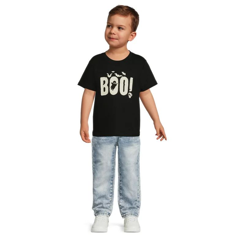 Wonder Nation Toddler Unisex Halloween T-Shirt, Sizes 12M-5T | Walmart (US)