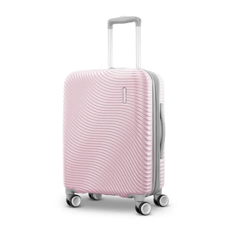 American Tourister Color Waves Light Pink Carry On Expandable Luggage Suitcase with Spinner Wheel... | Walmart (US)