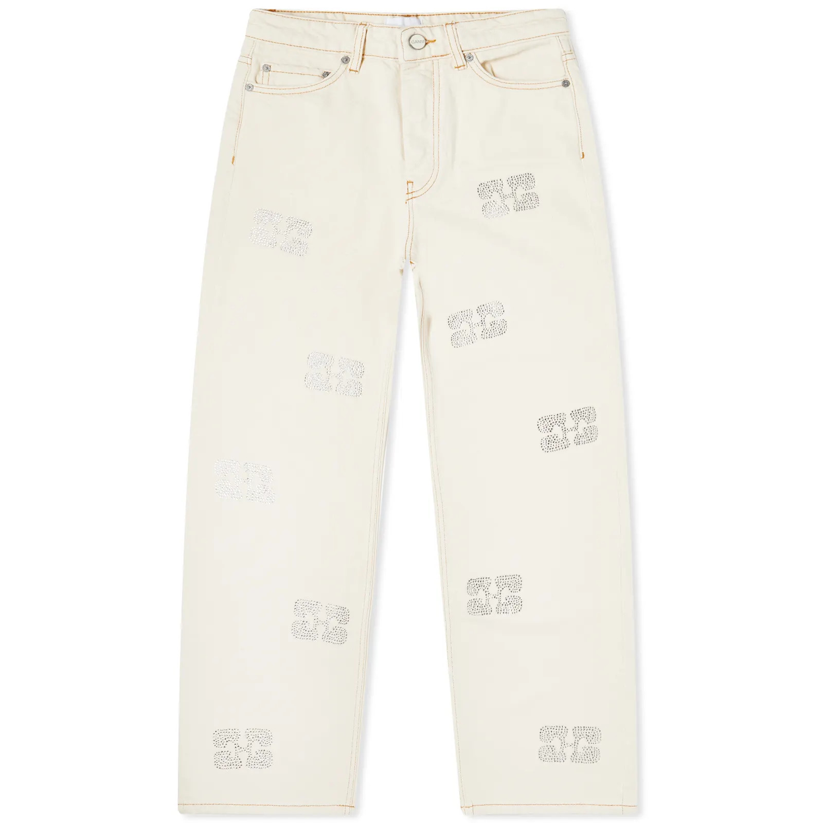 GANNI Sparkle Denim Izey Jean Vanilla Ice | END. (UK) | End Clothing (UK & IE)