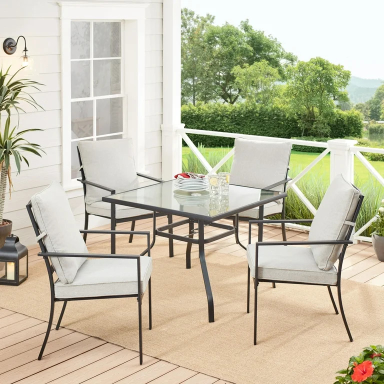 Mainstays Richmond Hills 5 Piece Patio Dining Set - Walmart.com | Walmart (US)