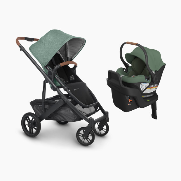 UPPAbaby Aria Infant Car Seat & Cruz V2 Stroller Travel System in Gwen Size 28.8"" x 16.8"" x 36.5"" | 100% Full | Babylist