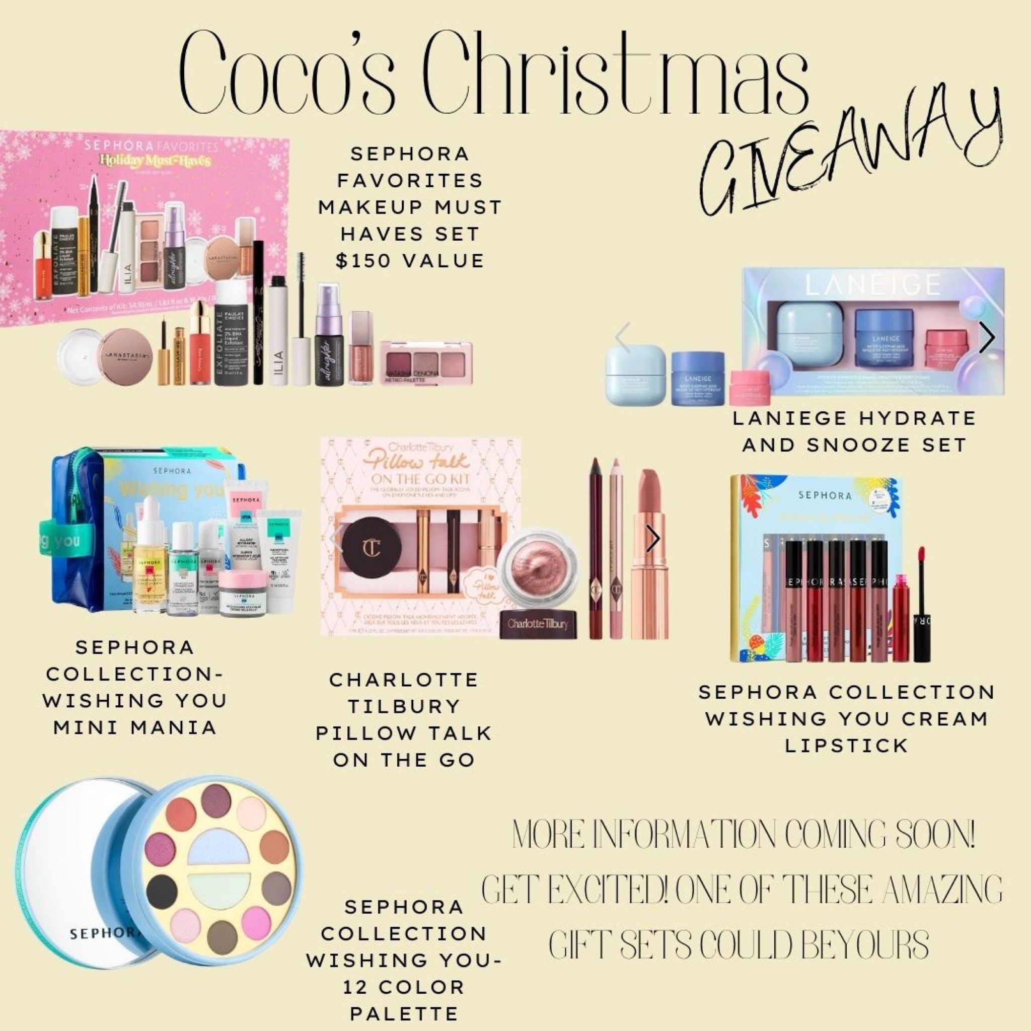 Coco’ Christmas giveaway!!!whoo wants to win one of these amazing gift sets!!! 

#LTKsalealert #LTKSeasonal #LTKHoliday