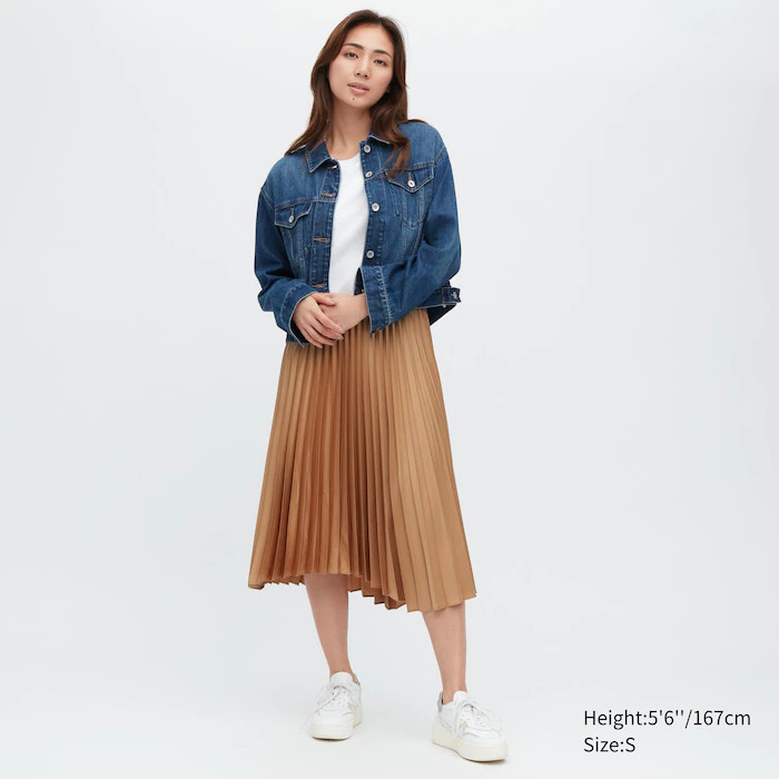 Satin Pleated Skirt | UNIQLO (US)