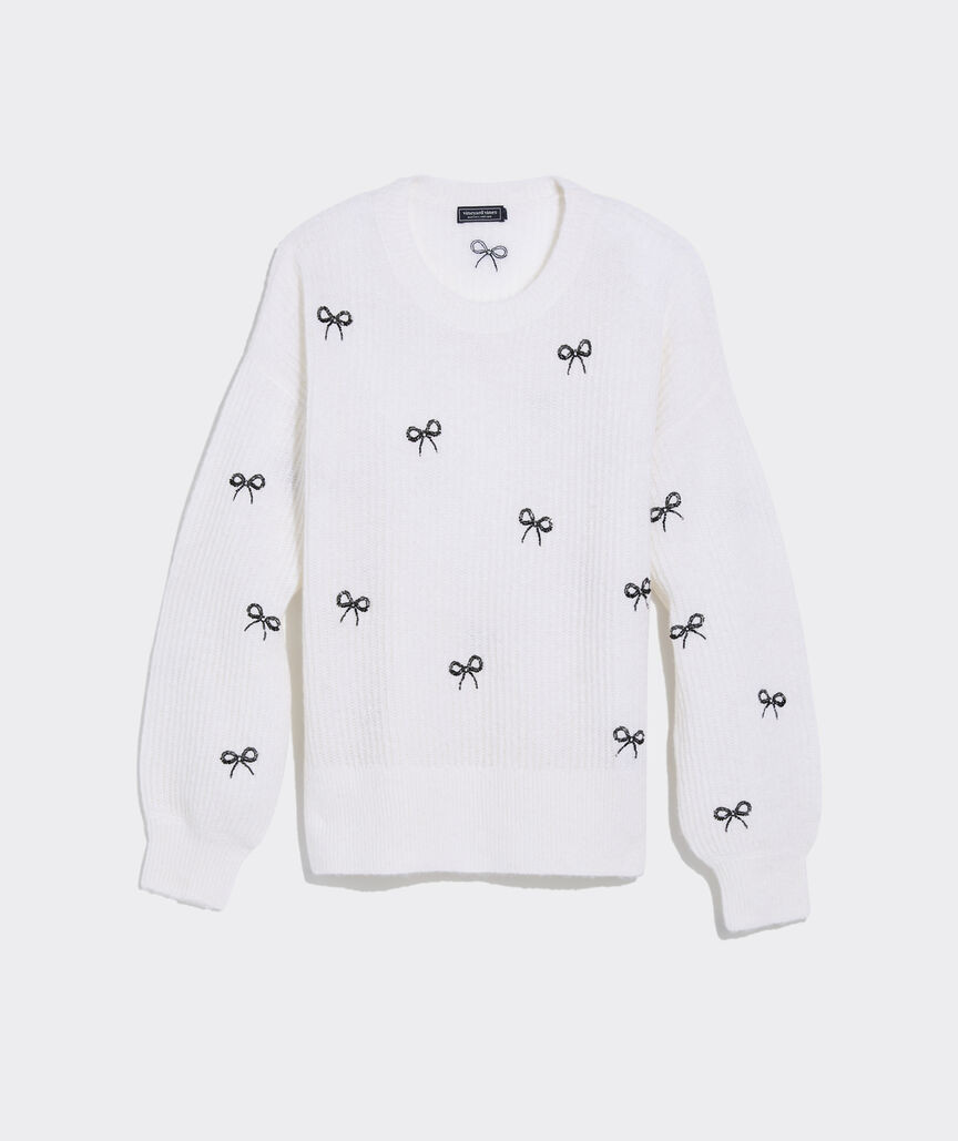 Plush Embellished Crewneck Sweater | vineyard vines