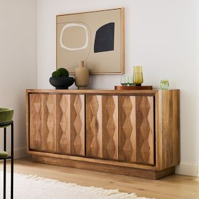 Carved Pattern Solid Wood Buffet (72") | West Elm (US)