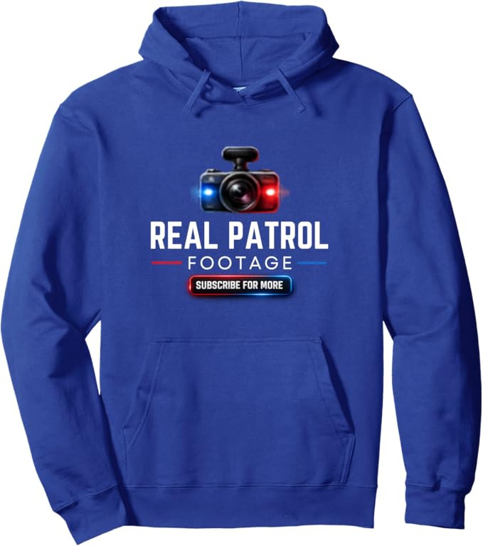 Real Patrol Footage Dash Cam Graphic Pullover Hoodie | Amazon (US)
