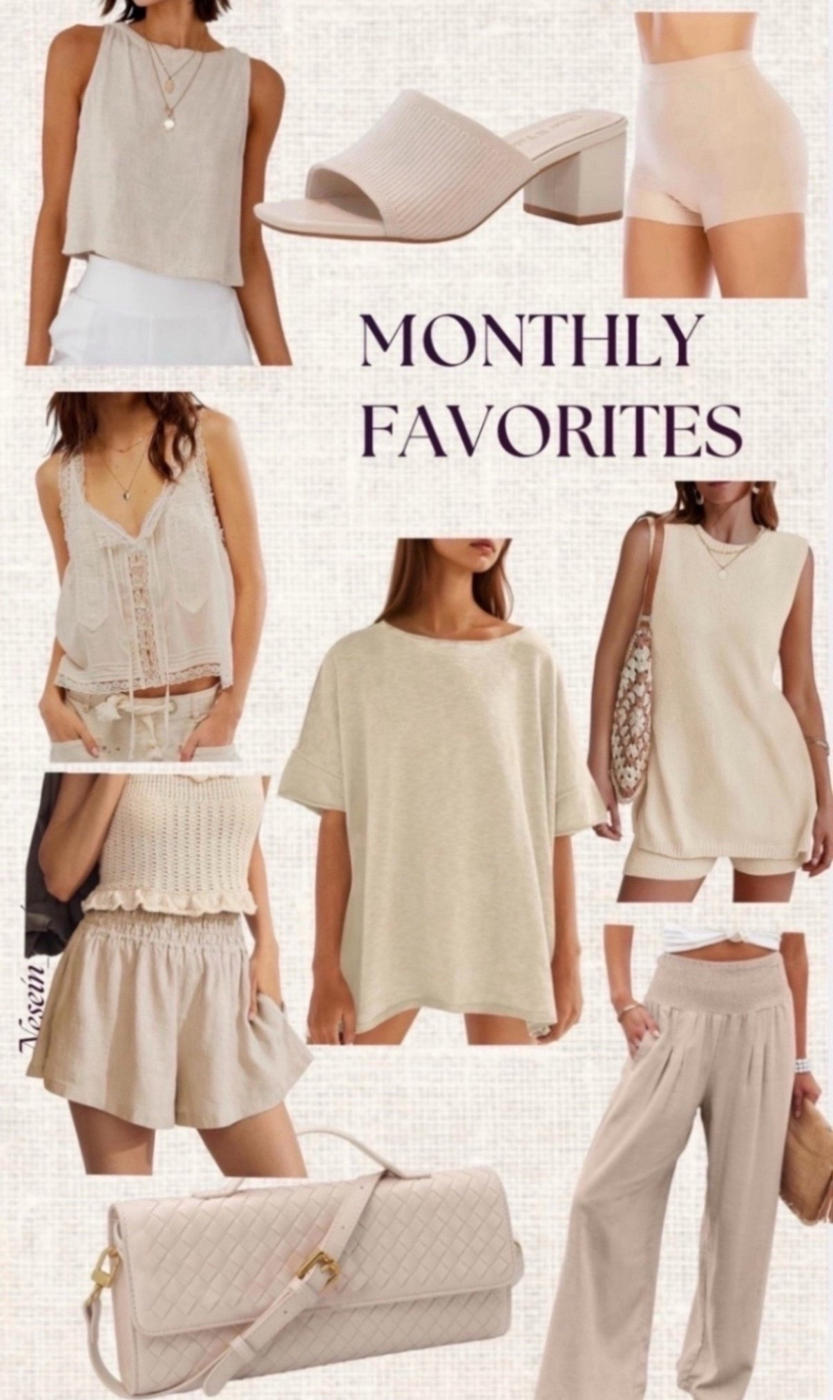 Vacation outfit ideas.  Linen look.  Pinterest aesthetic. European aesthetic.  Resort wear #founditonamazon
