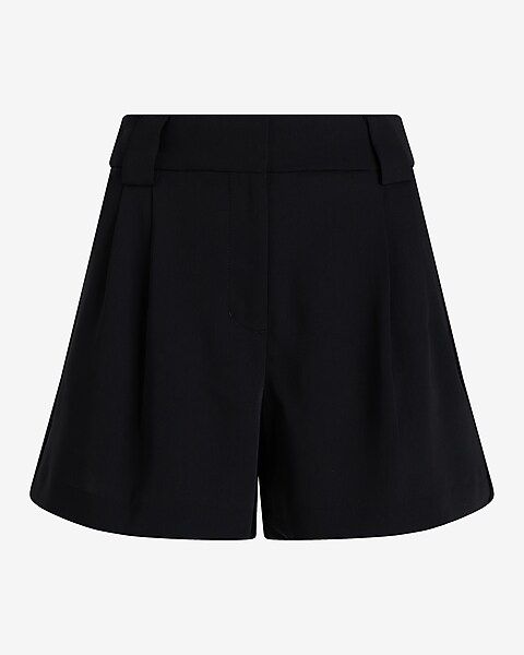 Stylist High Waisted Pleated Shorts | Express